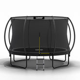 Lejump 366cm/305cm Durchmesser Trampolin mit 8 Stangen, für Outdoor,Fitness und den Garten, mit Sicherheitnetz